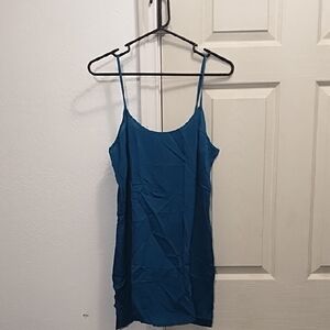 No Label Blue Spaghetti Strap Top